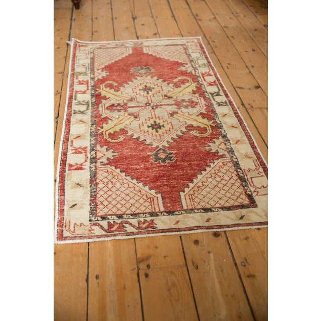 Old New House Vintage Distressed Oushak Rug Runner - 2'6" x 5'7" For Sale - Image 4 of 8