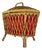 Vintage Rattan Basket, Italy, 1950s For Sale