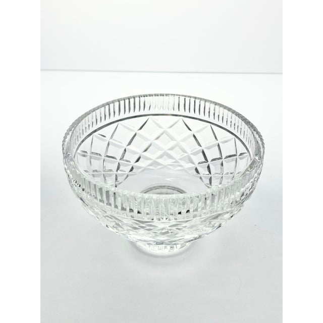 Glass Waterford “Killeen” Pair of Crystal Footed Bowls For Sale - Image 7 of 10