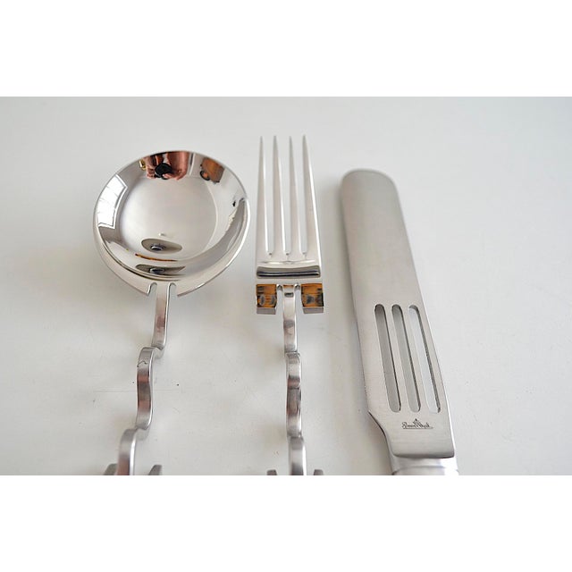 Rosenthal Sculptura Cutlery by Lino Sabattini for Rosenthal, 1980s, Set of 3 For Sale - Image 4 of 5