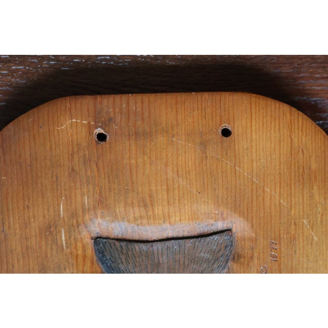 1977 Signed Carved Wood Trout Wall Sculpture, Attributed to Terry Hague For Sale - Image 18 of 18