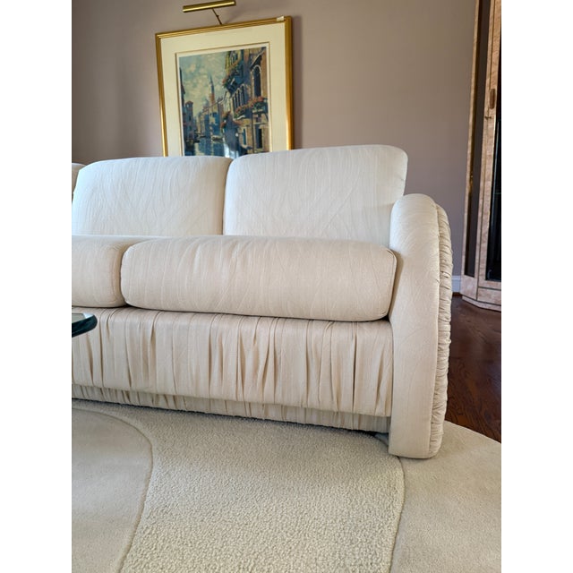 Postmodern Vintage Postmodern Fully Upholstered Sculptural Sectional For Sale - Image 3 of 11