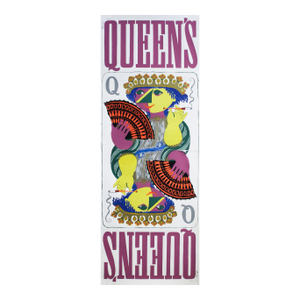 1950's Danish Screenprint Poster, Queen's (Playing Cards) 2 Sheet Poster