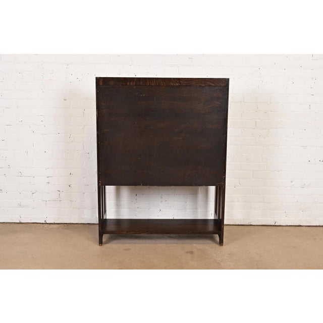 Stickley Brothers Antique Mission Oak Arts & Crafts Drop Front Secretary Desk, Circa 1900 For Sale - Image 13 of 14