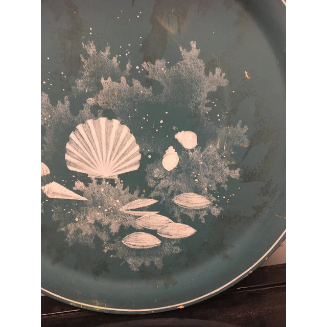 1950s Plate - Wooden Vintage Decorative Charger Plate For Sale - Image 5 of 7