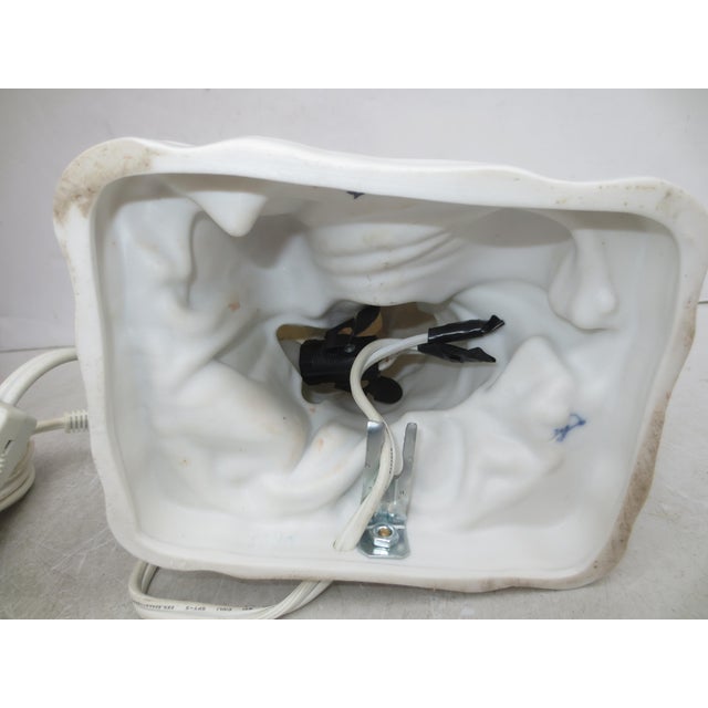 German Porcelain Night Light Circa 1930s' For Sale - Image 9 of 12