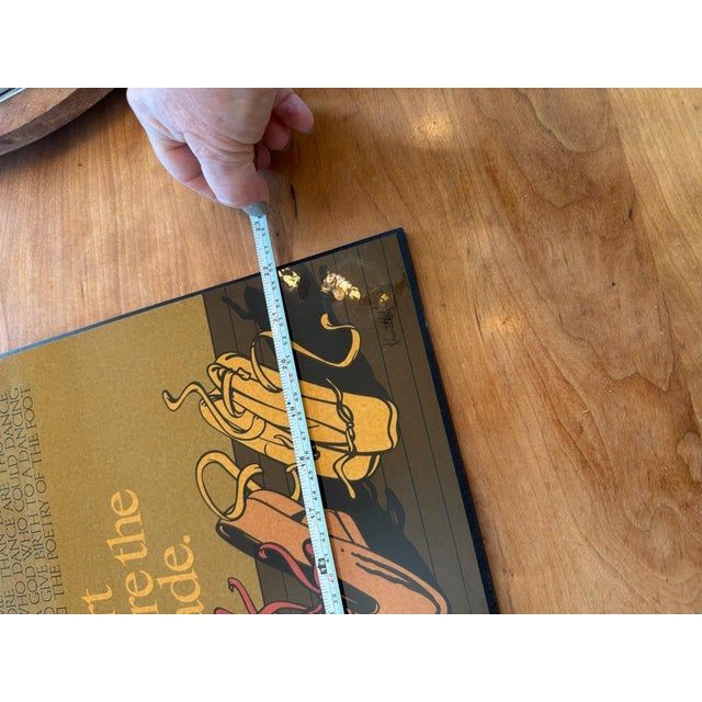 Vintage 1982 Kenneth Grooms Dance Ballet Art Plaque 18x23 For Sale - Image 4 of 8