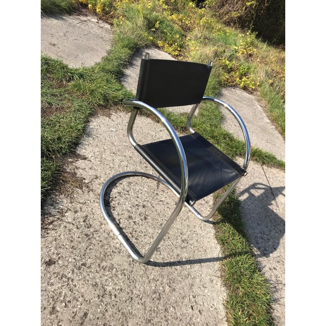 VIntage Italian Bauhaus Chrome Dining Chairs, 1970s, Set of 6 For Sale - Image 7 of 9