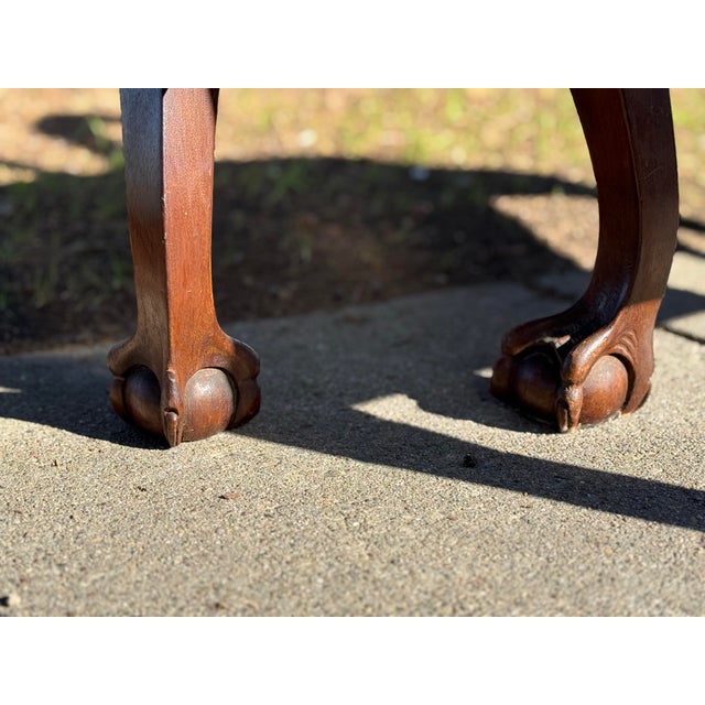 Sienna Antique Queen Anne Mahogany Chairs Pair For Sale - Image 8 of 12