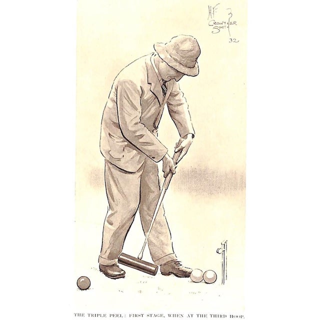 White "The Art of Croquet: A Practical Handbook" 1932 Crowther-Smith, h.f. For Sale - Image 8 of 8