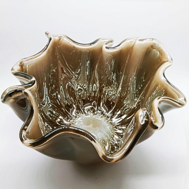 Bronze Jacketed Fazzoletto Vase, 1980s For Sale - Image 7 of 10