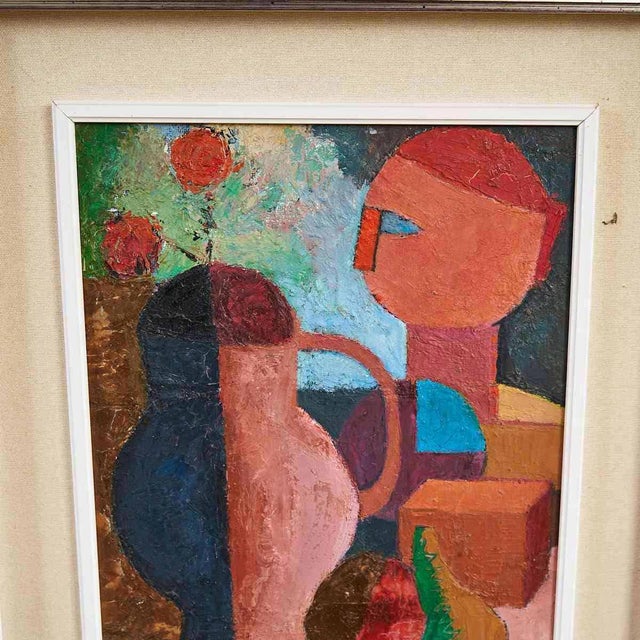 Graziani, Untitled, 1950s, Oil on Canvas, Framed For Sale - Image 3 of 7