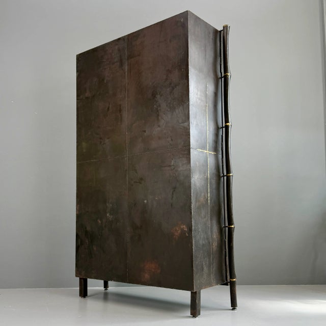 Industrial Swiss Sculptural Iron Cabinet, 1995 For Sale - Image 3 of 15
