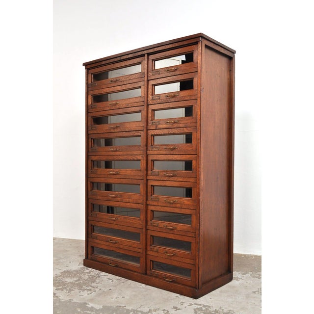 Antique Haberdashery Chest of Drawers in Oak, 1880s For Sale - Image 5 of 12