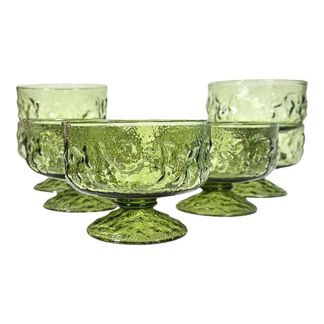 Mossy Bark Champagne Coupes - Set of Eight For Sale