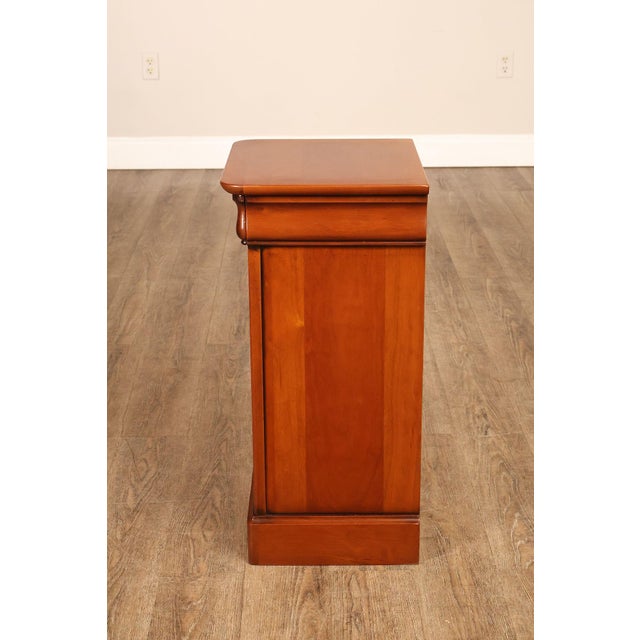 French Louis Philippe Style Pair Of Cherry Nightstands For Sale - Image 13 of 18