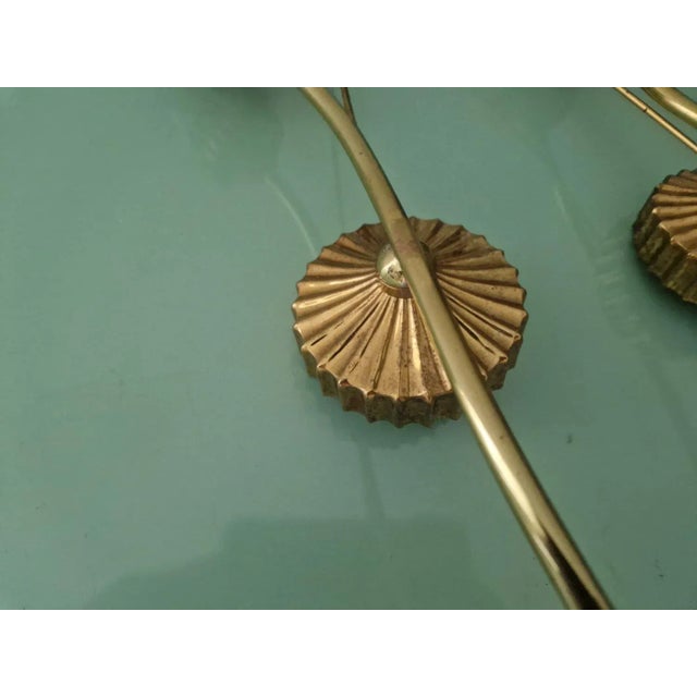 Mid-Century French Floral Wall Sconces, 1950s, Set of 2 For Sale - Image 10 of 13