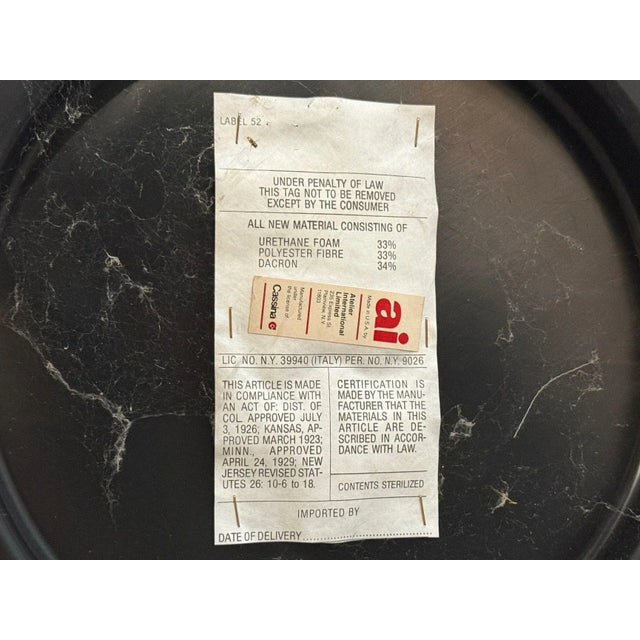 Mario Bellini, Italian Modern, Leather, Four Model 684 Armchairs, Italy, 1980s For Sale - Image 14 of 15