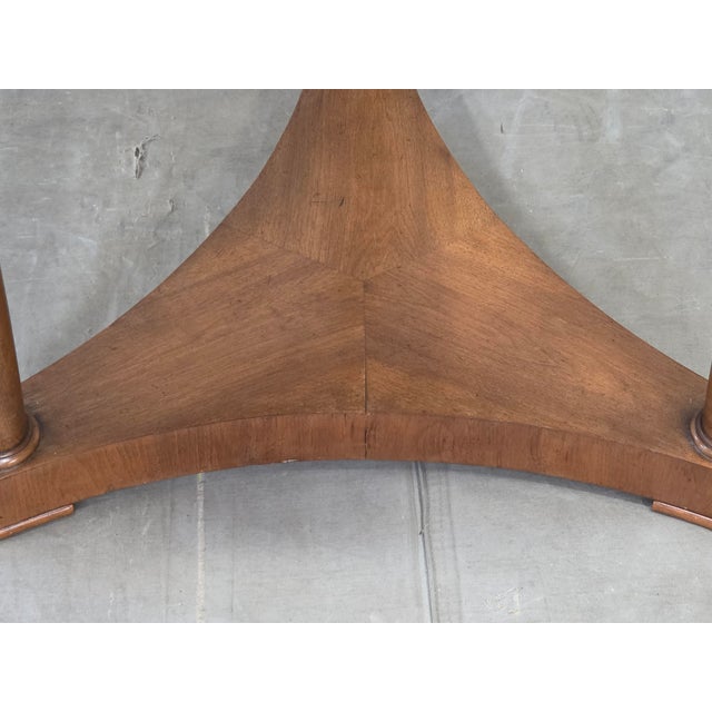 Antique 1930s French Empire or Art Deco Cherry Guéridon Table With Black Marble For Sale - Image 13 of 13