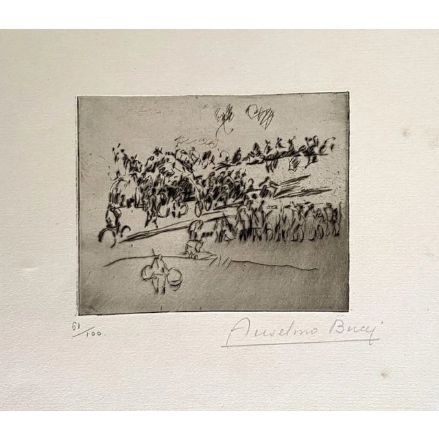 Anselmo Bucci, Militant, 1917, Etching For Sale