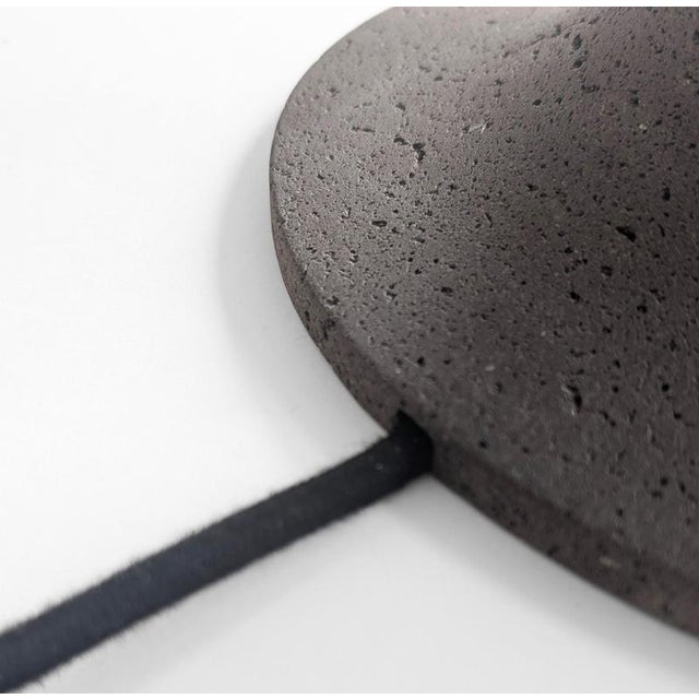 Basalte Natural Lava Stone Wall Lamp by Clemence Birot For Sale - Image 17 of 18