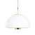 Opaline and Brass Ceiling Lamp from Glashütte Limburg, 1960s For Sale
