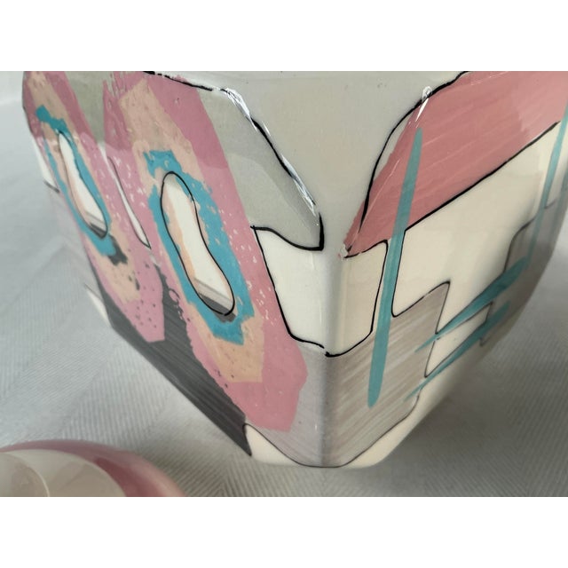 Rare 1980s Gibson Ceramic Canisters - Set of 2 For Sale - Image 10 of 12