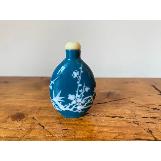 Vintage Glass Peking Cherry Blossom Snuff Bottle. This belonged to my husband's Grandmother who was a world traveler ~ I'm...