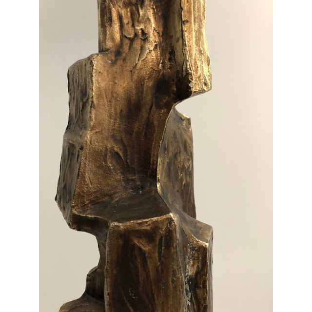 Metal Vintage Brutalist Maurizio Tempestini for Laurel Table Lamp, Unmarked For Sale - Image 7 of 7