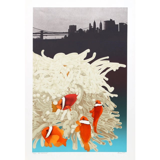 Modern Michael Knigin, East River Dance, Serigraph For Sale - Image 3 of 3