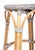 Tobias 24 in. Seat Height Round Rattan Backless Counter Stool, Gray/White Dot / Natural Rattan Frame For Sale In Chicago - Image 6 of 8