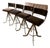 Four 1970s Brown Velvet Barstools For Sale