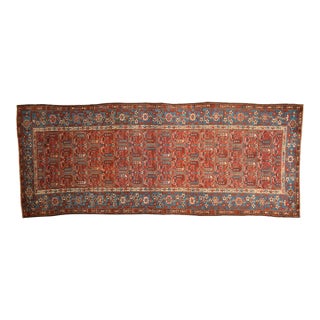 Antique Fine Kurdish Hamadan Rug Runner - 3'8" x 9'3" For Sale