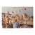 Large 1980's Southern California Coastal Market Scene Painting For Sale