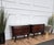 1950s Mid-Century Italian Art Deco Walnut Nightstands with Glass Tops, 1950s, Set of 2 For Sale - Image 5 of 9