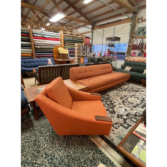 Textile Mid-Century Modern Style Adrian Pearsall Inspired Lounge Chair For Sale - Image 7 of 8