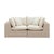 Boho Chic Cali Natural Wicker Outdoor Modular Loveseat For Sale - Image 3 of 9