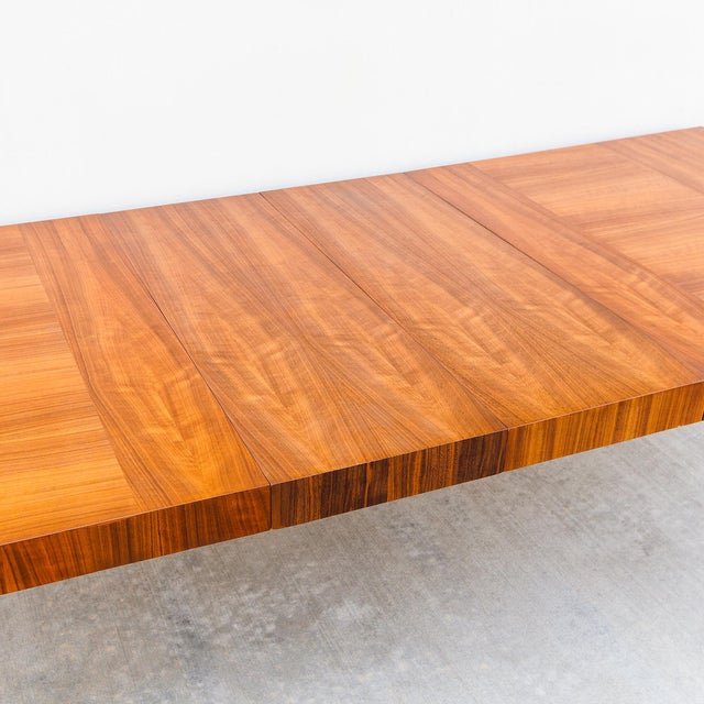 Widdicomb Restored 1950s T. H. Robsjohn-Gibbings for Widdicomb Walnut Dining Table For Sale - Image 4 of 15