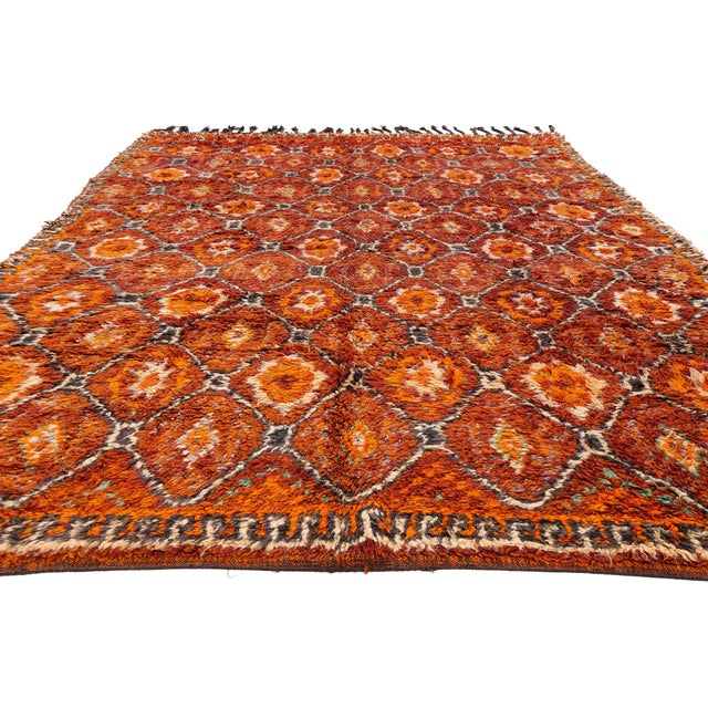 Mid-Century Modern Vintage Beni M'Guild Moroccan Rug, 06'10 X 11'03 For Sale - Image 3 of 10