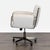 Modern Crate and Barrel Modern Upholstered Office Chair With Metal Base For Sale - Image 3 of 10