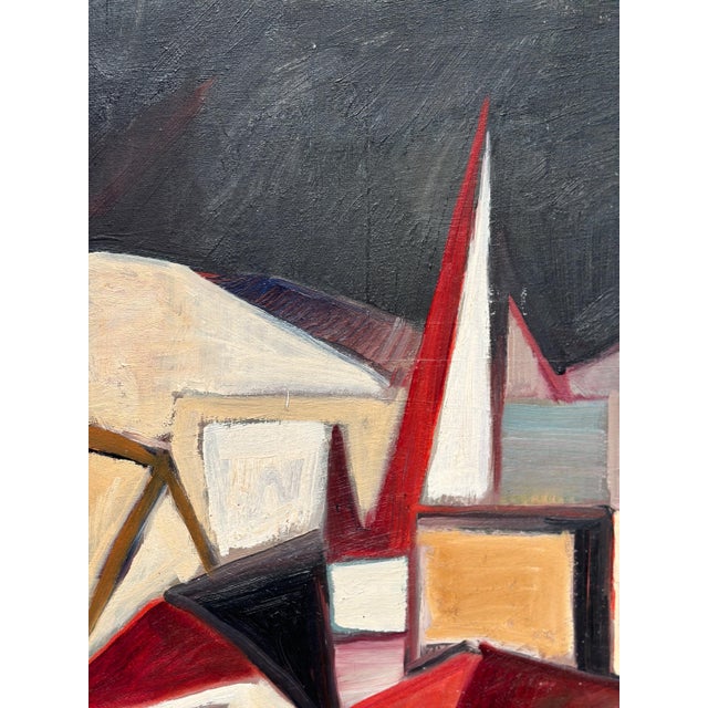 Leif Bodin, Facades, 1950s, Oil on Canvas, Framed For Sale - Image 13 of 18