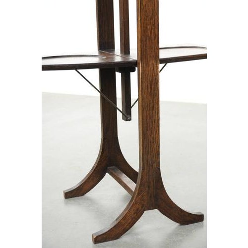Wood English Side Table or Cake Stand in Oak, Late 19th-Early 20th Century For Sale - Image 7 of 9