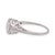 Antique Art Deco 14k White Gold Diamond Engagement Ring, Size 4.75 For Sale - Image 4 of 12