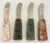 Asian Soft Cheese Spreaders Set with Marble Handles, Stainless Steel, Original Box Offered for sale is a set of four soft...