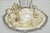 Antique Victorian Silver Plated Footed Breakfast Set Toast Rack w / Tray and "M" Mongram. Set includes a toast rack, salt...