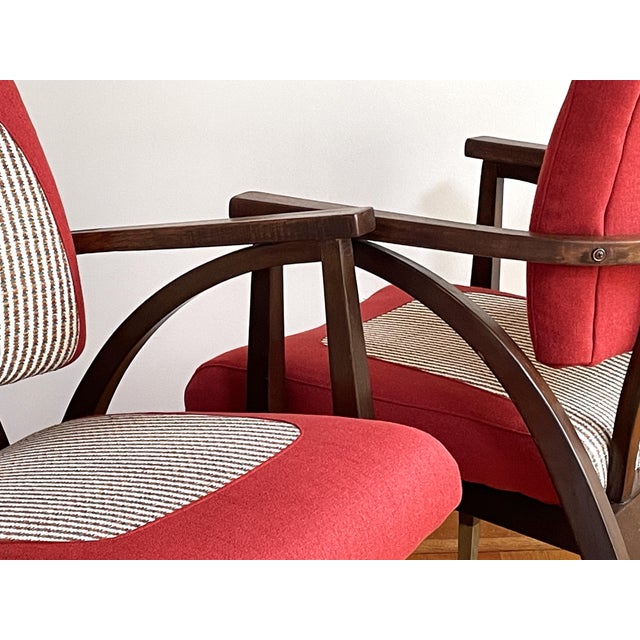 Brick Red Boling Chair Co. - Bentwood Chair Pair For Sale - Image 8 of 10