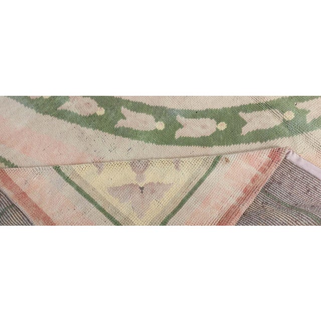 French 1920s French Savonnerie Rug in Neoclassical Style For Sale - Image 3 of 8