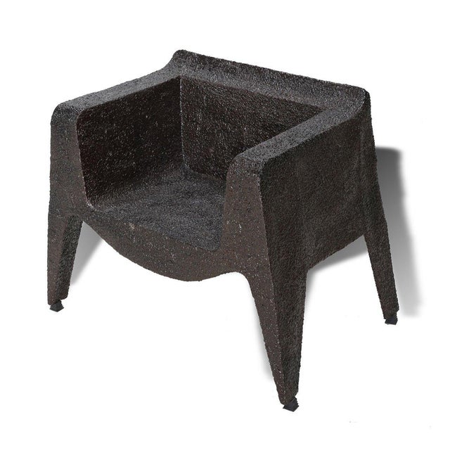 Vintage Designer Armchair in Iron, 2000s For Sale - Image 4 of 6