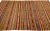 1960s 1960s Vintage Kilim Handmade Multicolor Stripe Wool Rug For Sale - Image 5 of 7