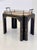Vintage Regency Style Black Lacquer and Brass Side Table With Chinoiserie Detail For Sale - Image 14 of 16